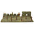 Original German WWII Haußer - Elastolin Modular Wooden Trench Section with (4) 70mm Composition Soldiers Original Items