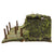 Original German WWII Haußer - Elastolin Modular Wooden Trench Section with (4) 70mm Composition Soldiers Original Items