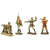 Original German WWII Haußer - Elastolin Modular Wooden Trench Section with (4) 70mm Composition Soldiers Original Items