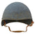 Original U.S. WWII Navy USN MK2 Talker Flak Helmet with Chin Strap Original Items