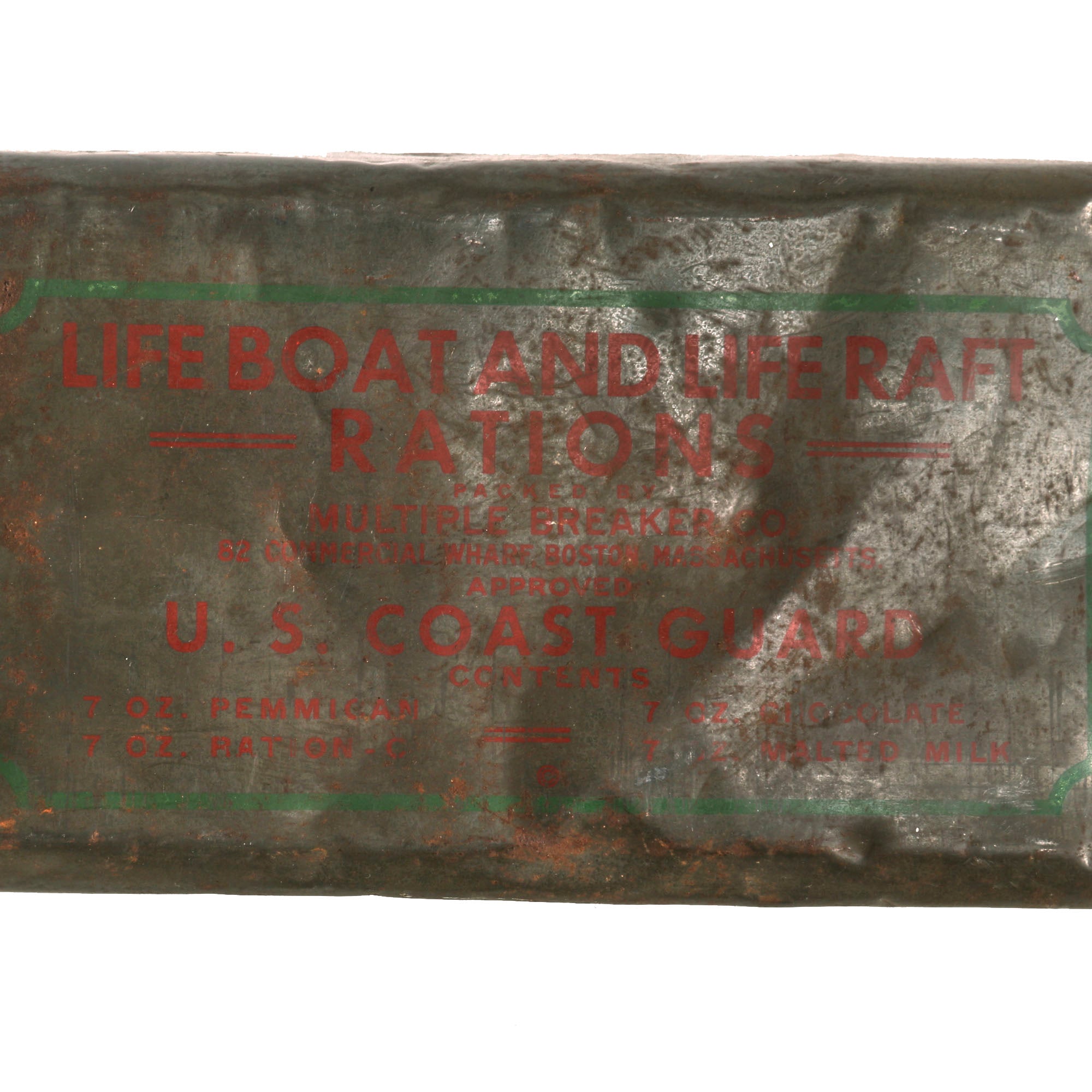 Life Boat Ration Original U.S. WWII 1945 Dated U.S. Coast Guard Lifeboat and Life Raft ...