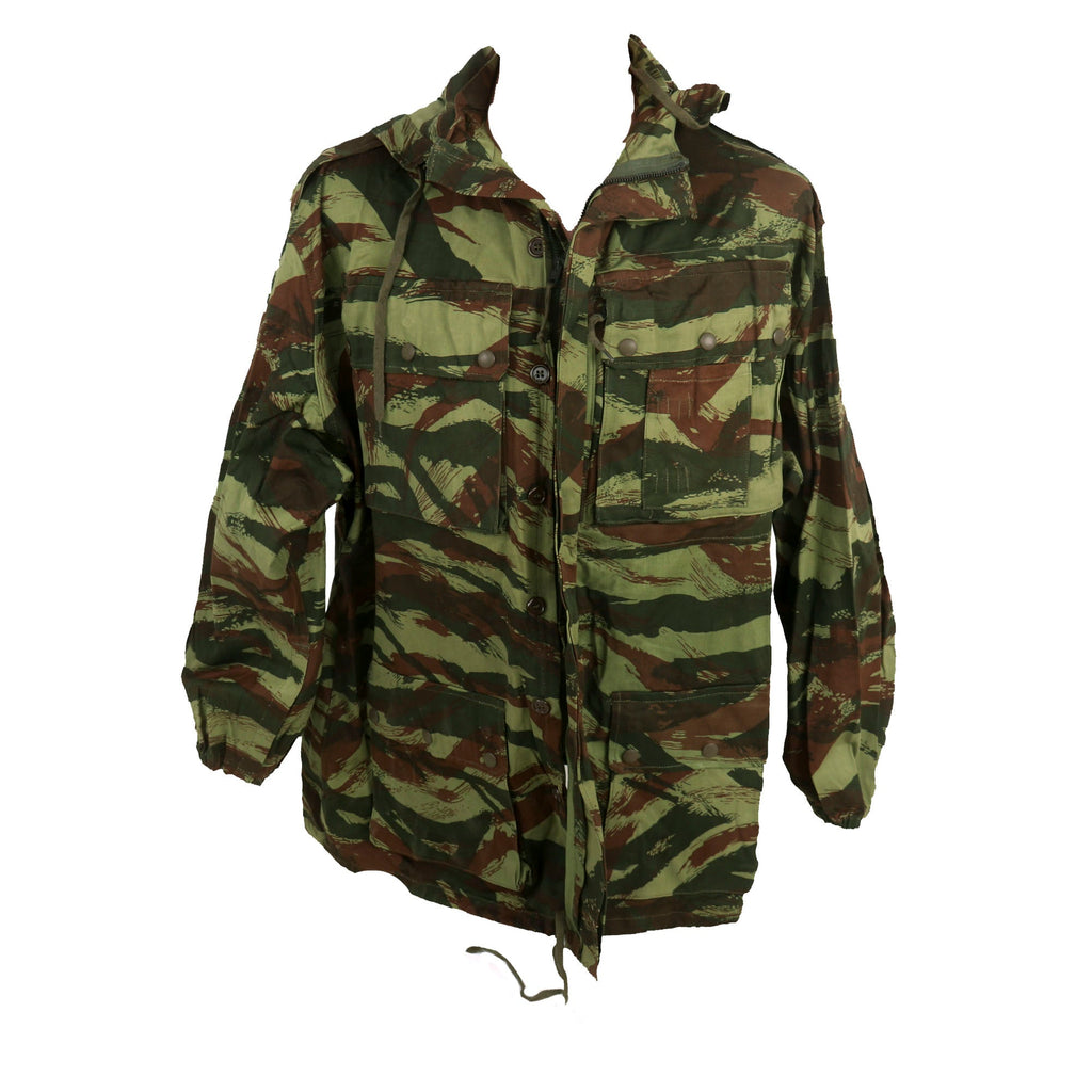 Original French First Indochina War Era TAP 47/56 Lizard Camouflage Parachute Smock - Rare Unissued Condition, Not Israeli Marked Original Items