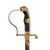 Original German WWII Army Heer Officer's Lion Head Sword with Nickel-Plated Blade & Steel Scabbard Original Items