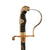 Original German WWII Army Heer Officer's Lion Head Sword with Nickel-Plated Blade & Steel Scabbard Original Items