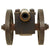 Original 19th Century U.S. Brass Signal Cannon on Custom Heavy Cast Steel Field Carriage with Three Wheels Original Items
