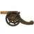 Original 19th Century U.S. Brass Signal Cannon on Custom Heavy Cast Steel Field Carriage with Three Wheels Original Items