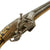 Original 19th Century Balkan Embossed Brass Clad Miquelet Lock Rat Tail "Pirate" Pistol - circa 1800 - 1820 Original Items