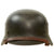 Original German WWII Army Heer M40 Single Decal Steel Helmet with 58cm Liner and Chinstrap - Stamped Q66 Original Items