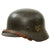 Original German WWII Army Heer M40 Single Decal Steel Helmet with 58cm Liner and Chinstrap - Stamped Q66 Original Items