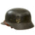 Original German WWII Army Heer M40 Single Decal Steel Helmet with 58cm Liner and Chinstrap - Stamped Q66 Original Items