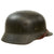 Original German WWII Army Heer M40 Single Decal Steel Helmet with 58cm Liner and Chinstrap - Stamped Q66 Original Items