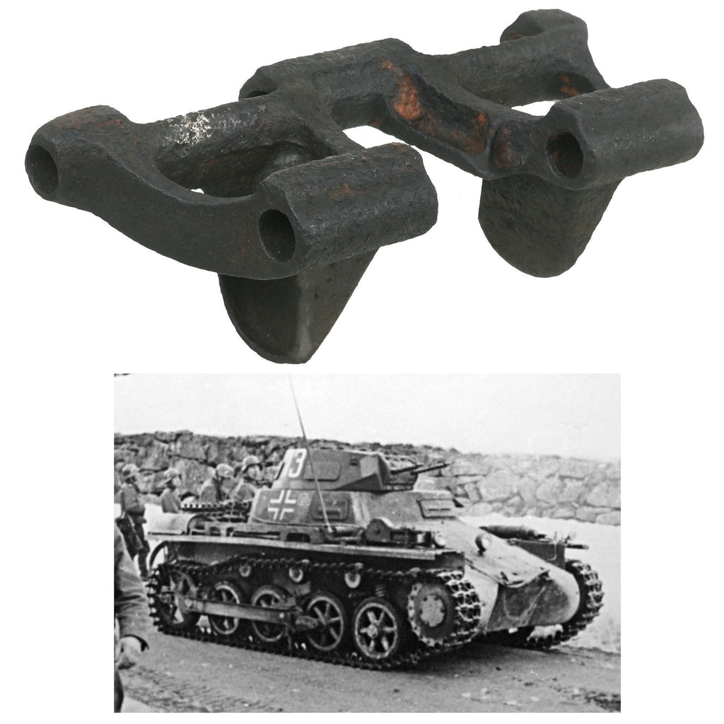 Original German WWII Field Recovered Panzer I Tank 280mm Track Link - Panzerkampfwagen I - PzKpfw I Original Items