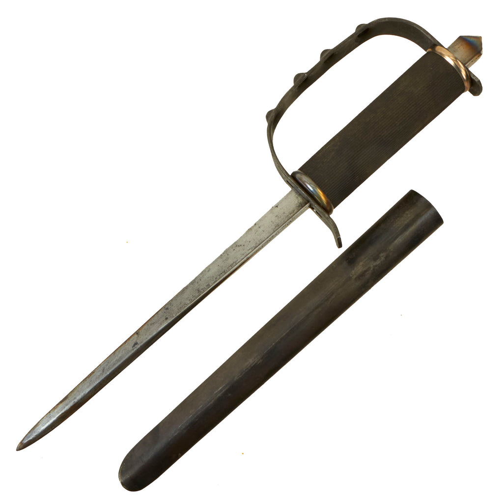Original U.S. WWII First Pattern OSS Drop Knife with Scabbard made from Springfield Trapdoor Bayonet Original Items