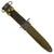 Original U.S. WWII M4 Bayonet by Imperial for the M1 Carbine with M8A1 Scabbard by Pennsylvania Working Home for the Blind Original Items