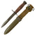Original U.S. WWII M4 Bayonet for the M1 Carbine by IMPERIAL with M8 Scabbard by B.M. Co Original Items