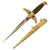 Original Hungarian WWII Model 1932 Royal Hungarian Air Force Officer Dagger with Scabbard Original Items