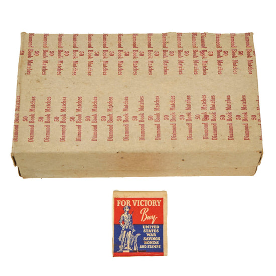 Original U.S. WWII Homefront Victory Loan Matchbook Complete by Diamond Match Co. Original Items