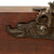Original Continental European 17th Century Flintlock Pistol Lock on Display Stand - Sea Monster Motif Original Items