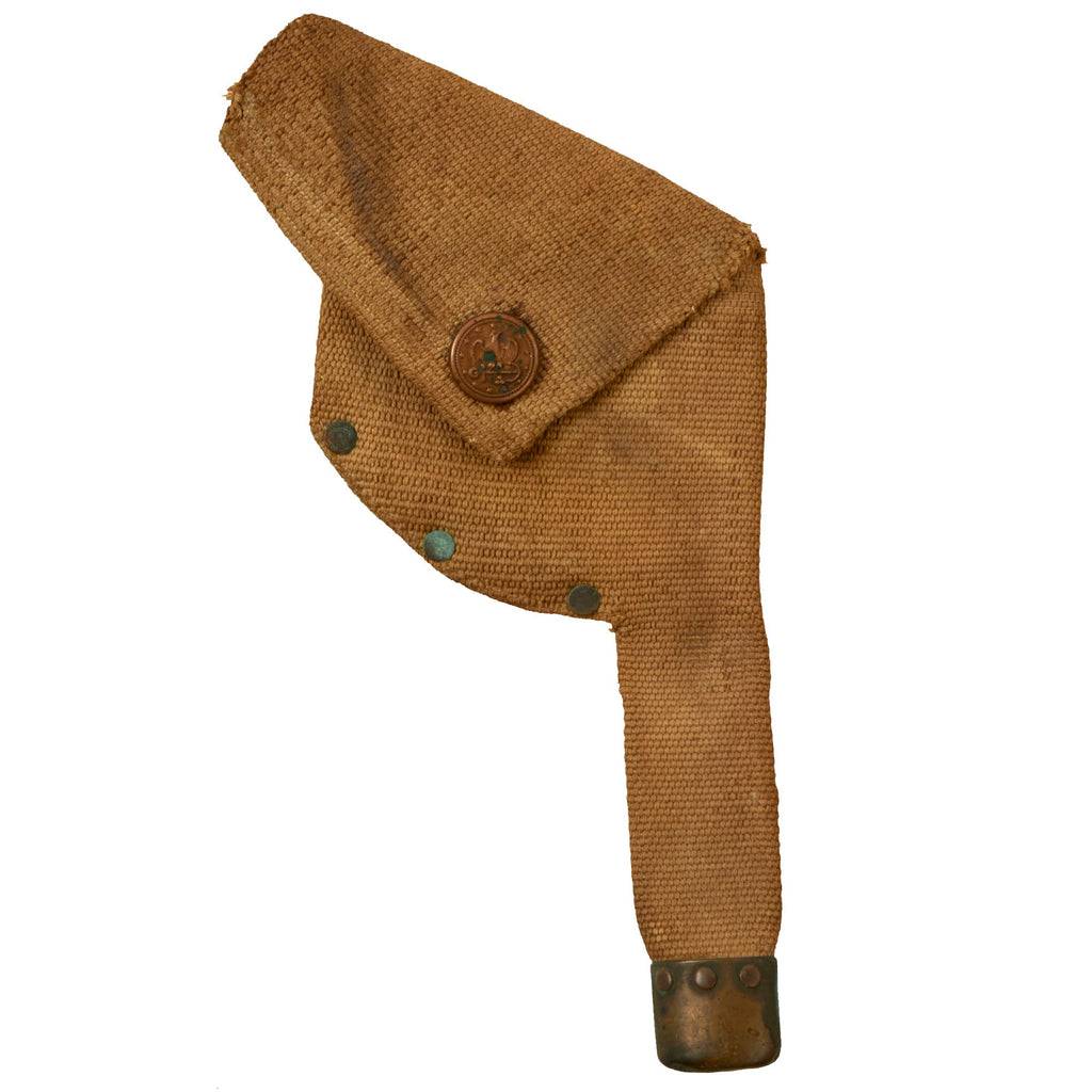 Original U.S. Philippine Insurrection Era Mills 1905 Experimental .38 Revolver Holster - USN / USMC Issue Original Items