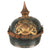 Original Imperial German WWI Bavarian EM/NCO M1895 Pickelhaube Spiked Helmet with Original Chinstrap & Cockades Original Items