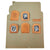 Original U.S. WWII Homefront GI Pocket Picture Frames with Patriotic Motif on Original PX Display - Rare Original Items