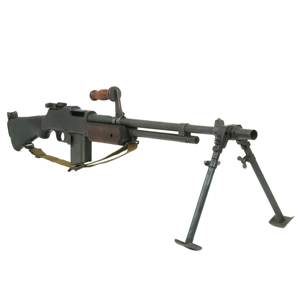 Original U.S. Korean War BAR Browning M1918A2 Display Gun Constructed using Genuine Parts with Sling - Live ROT II Barrel Dated 7-52 Original Items