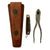 Original U.S. WWII US Army Signal Corps Lineman’s Tool Set With CS-34 Leather Pouch, TL-29 Pocket Knife and TL-13 Pliers Original Items