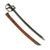 Original Rare U.S. WWI Navy M1917 Cutlass with Original Brown Leather Scabbard by Milsco Original Items