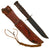 Original U.S. WWII USMC Mark 2 KA-BAR Fighting Knife by CAMILLUS in Leather Sheath with Braided Leather Thong Original Items