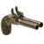 Original Victorian Era Belgian Double Barreled Pocket Percussion Pistol with Engraved Frame and Hidden Triggers - Circa 1840 Original Items