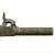 Original Victorian Era Belgian Double Barreled Pocket Percussion Pistol with Engraved Frame and Hidden Triggers - Circa 1840 Original Items