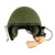 Original U.S. Vietnam War Unissued CVC T56-6 Combat Vehicle Crewman Tanker Helmet with SA-1552/G Transceiver & Rubber Inserts Original Items