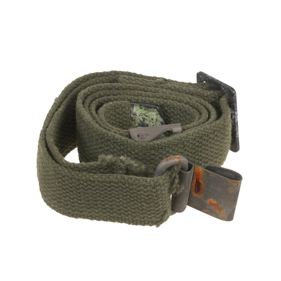 Original U.S. Korean - Vietnam War Era M1 / M14 Rifle Sling - Heavy Wear Original Items