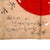 Original Japanese WWII Hand-Painted Silk Good Luck Flag with Lots of Writing - 26 x 36” Original Items
