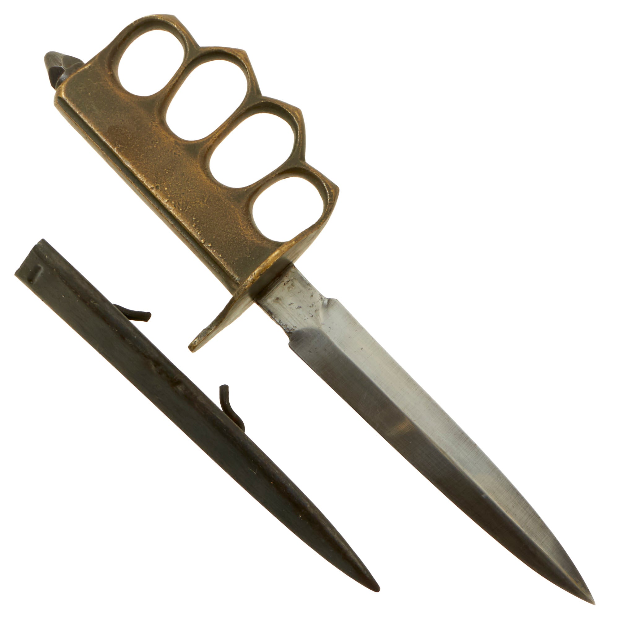 Original U.S. WWI Model 1918 French Made Mark I Trench Knife by AU LIO ...