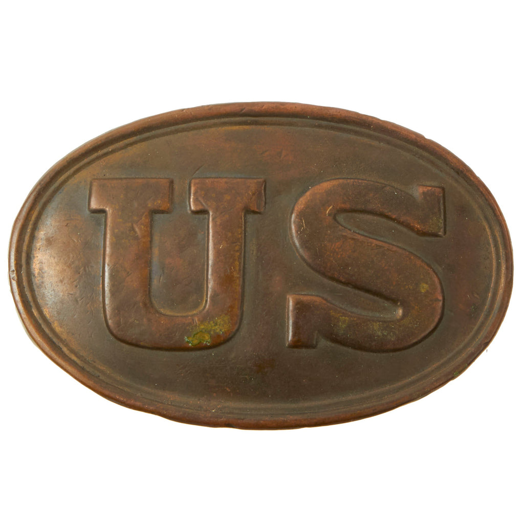 Original U.S. Civil War Federal Issue M-1839 Enlisted Belt Buckle With “Puppy Paw” Studs - Non-Excavated Example Original Items