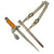 Original German WWII Named Army Officer Dagger by Hans Kolping of Solingen with Scabbard, Hanger & Portepee Original Items