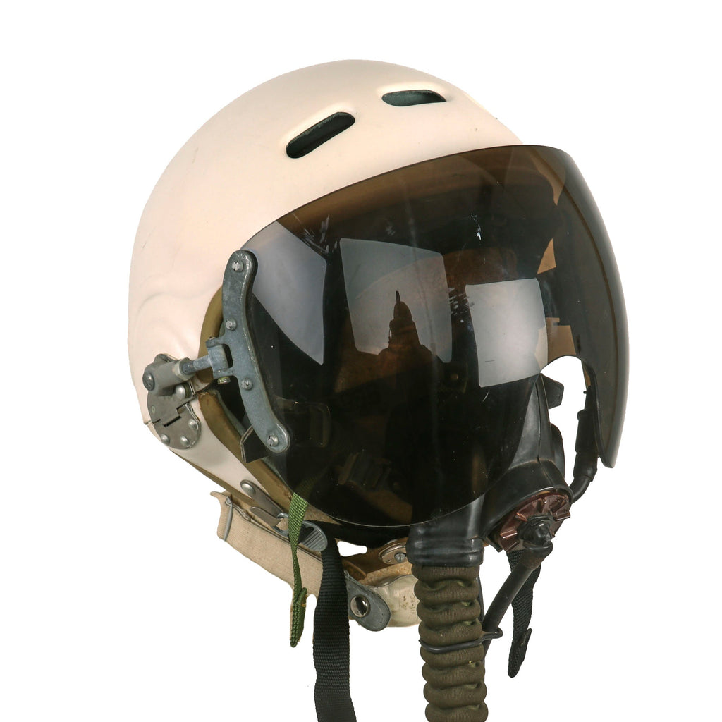 Original Soviet Cold War Era ZSH-3 Flight Helmet Set With Inner Leather helmet/liner and KM-32 Oxygen Mask - As Worn by Mikoyan-Gurevich MiG-23 Pilots Original Items