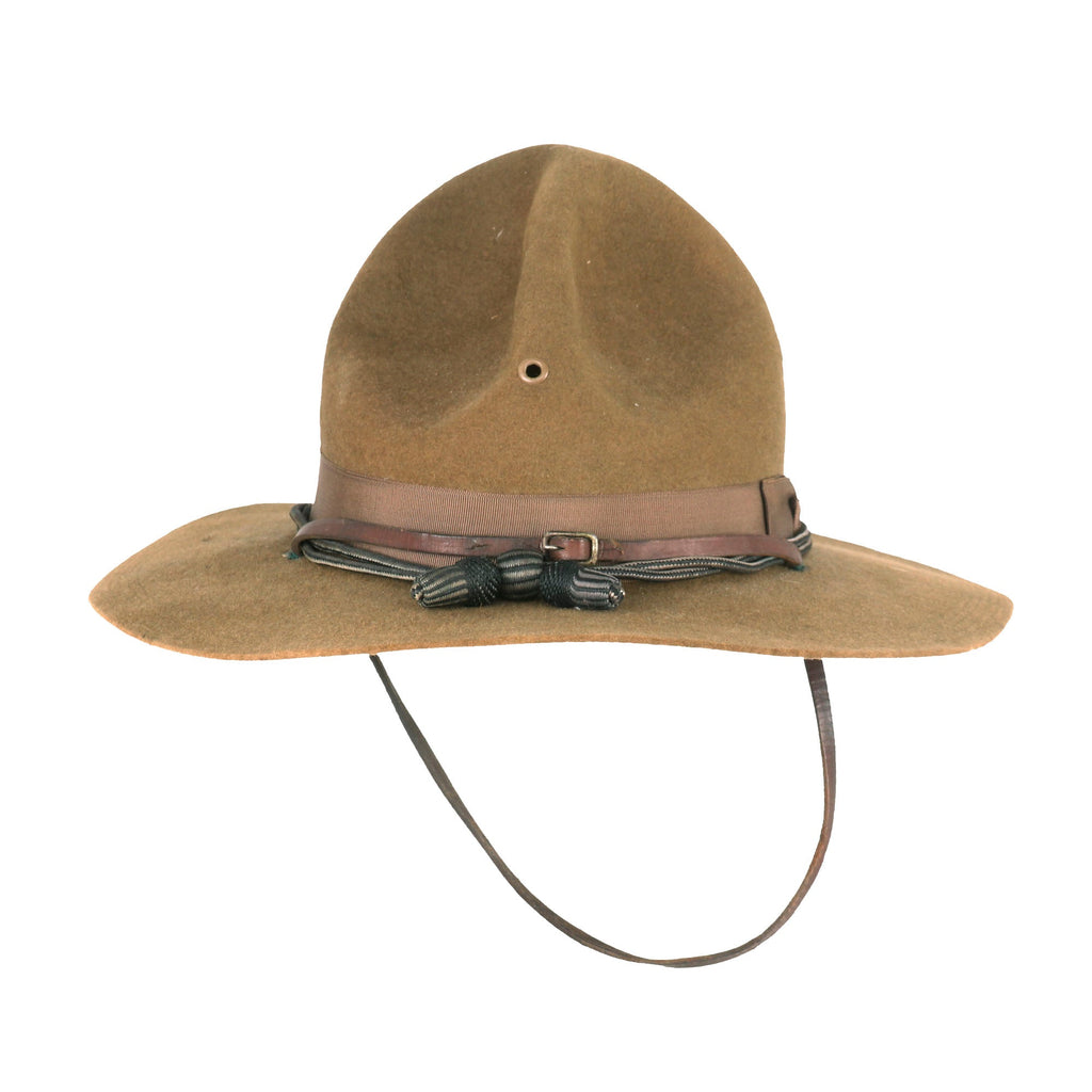 Original U.S. WWI Model 1911 Campaign Hat with Rare Aviation Air Service Cord - Dated November 1917 - Size 7 Original Items