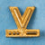 Original U.S. WWII Homefront V for Victory Stick Pin on Original Blue Paper Original Items