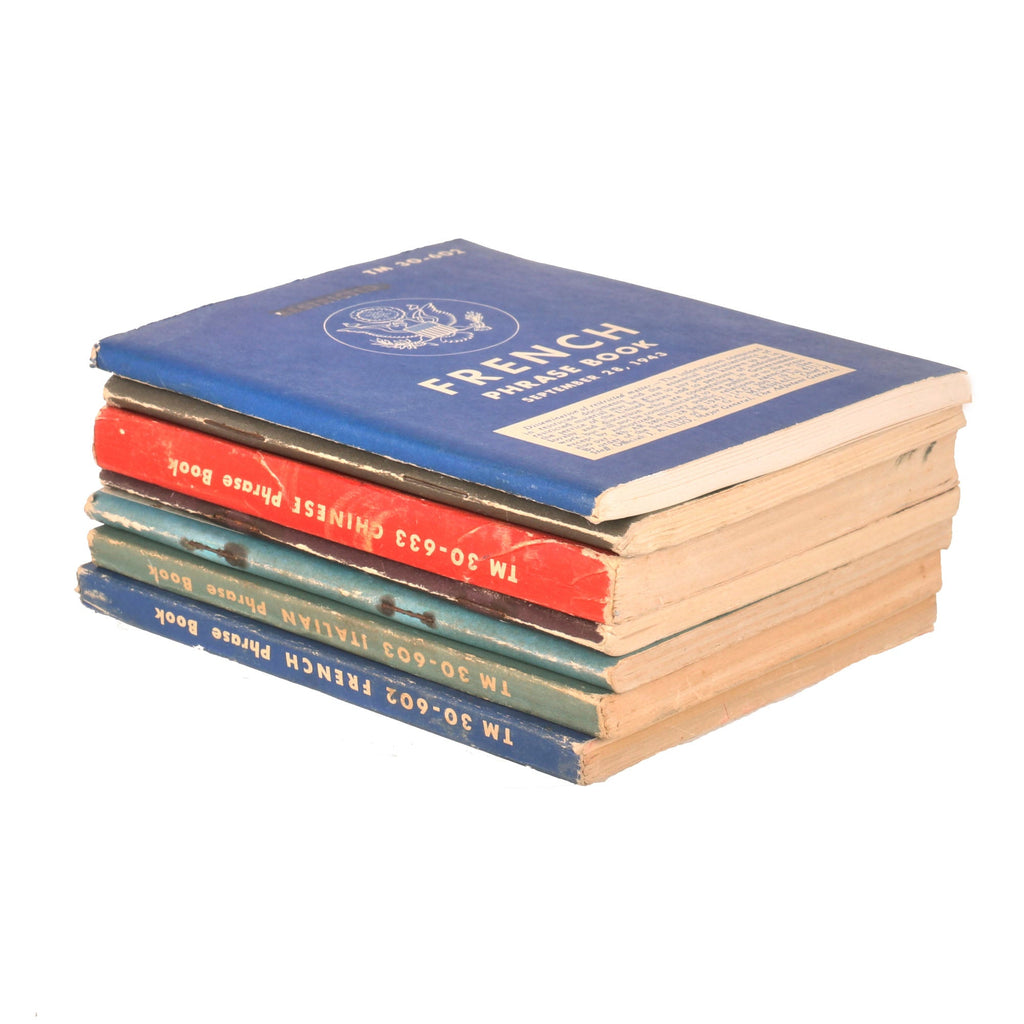 Original U.S. WWII Foreign Language Phrase Book Lot - French