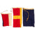 Original U.S. WWII US Navy Mare Island Nautical Pennant and Signal Flag Lot - 3 Items Original Items