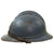 Original French WWI Complete Model 1915 Adrian Helmet with RF Field Medical Personnel Badge - Horizon Blue Original Items