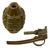 Original U.S. WWII Inert MkII Pineapple Grenade with Yellow Ring & M10A2 Fuze Original Items
