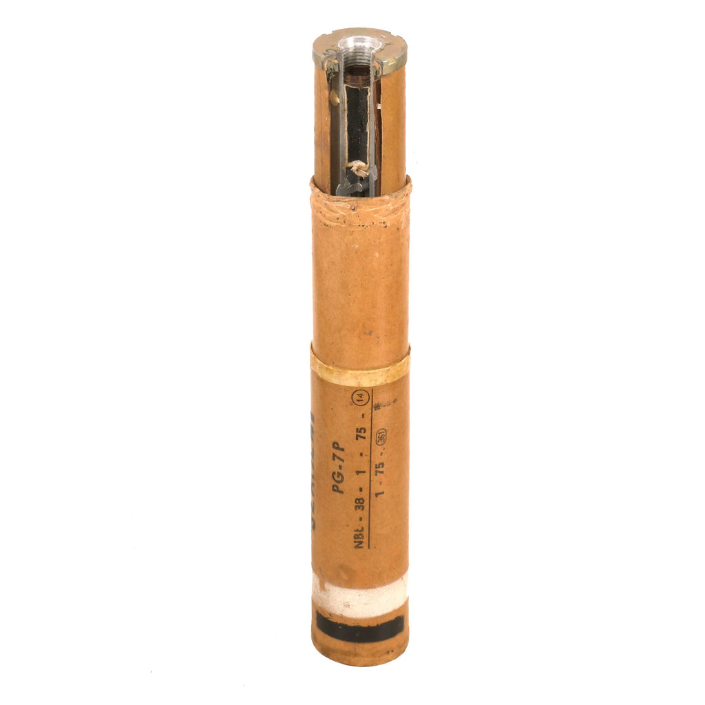 Original Soviet GWOT Era Inert RPG-7 Cutaway Round with Cutaway Propel ...