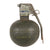 Original U.S. Current Issue Inert M67 Fragmentation Hand Grenade Cutaway with M213 Fuze in Husk Canister - RARE Original Items