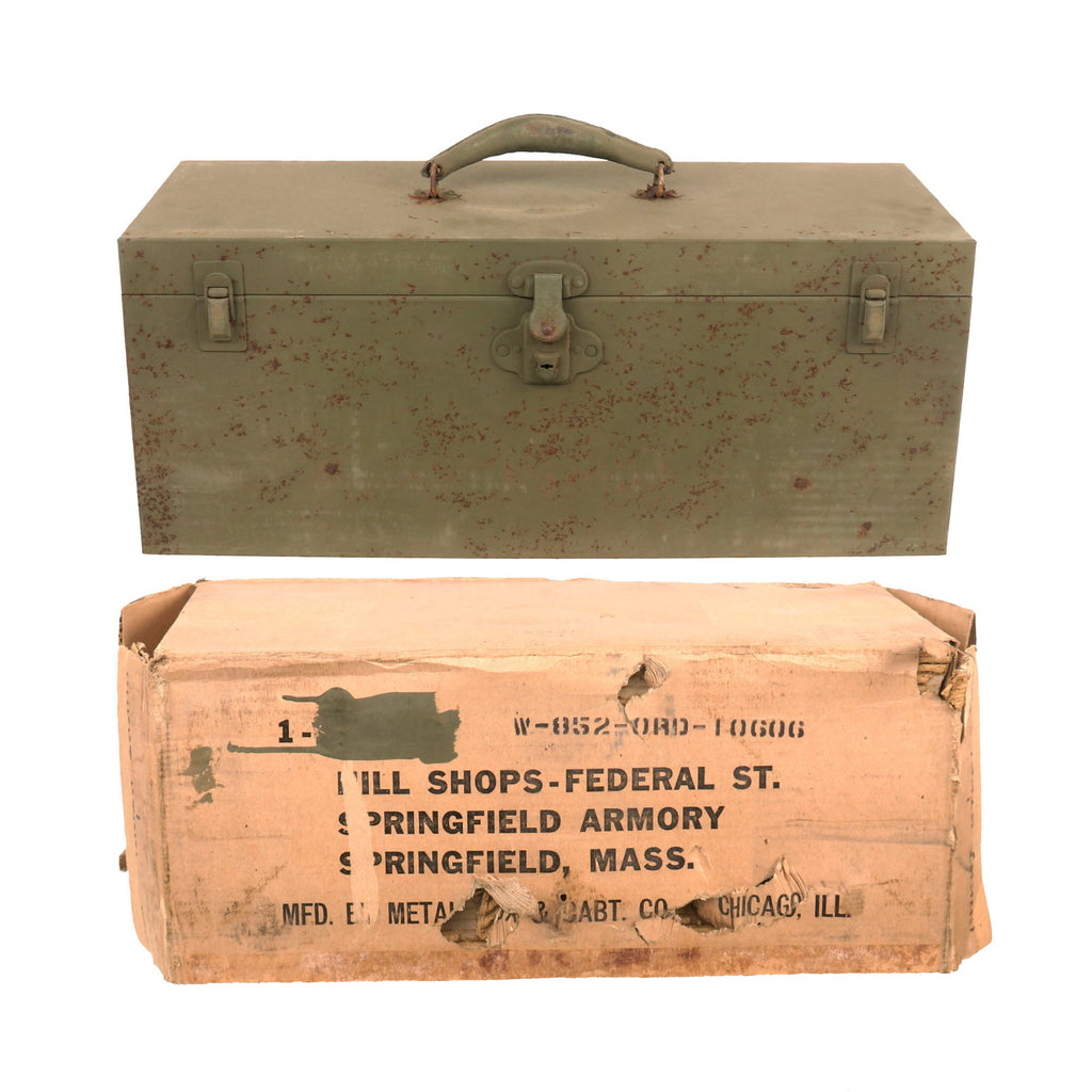 Original U.S. WWII NOS Armorer’s Toolchest M6 in Original Shipping Box - Storage Wear - Dated 1942 Original Items