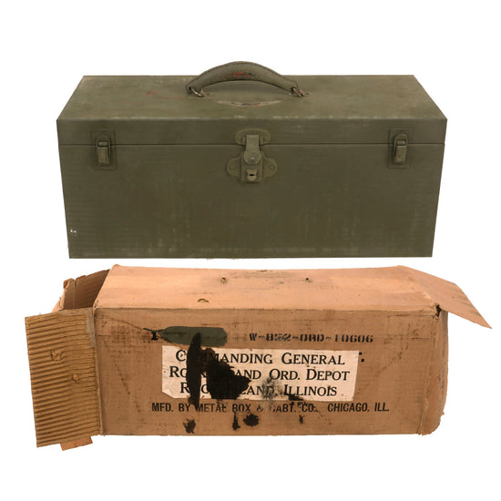 Original U.S. WWII NOS Armorer’s Toolchest M6 in Original Shipping Box - Dated 1942 Original Items