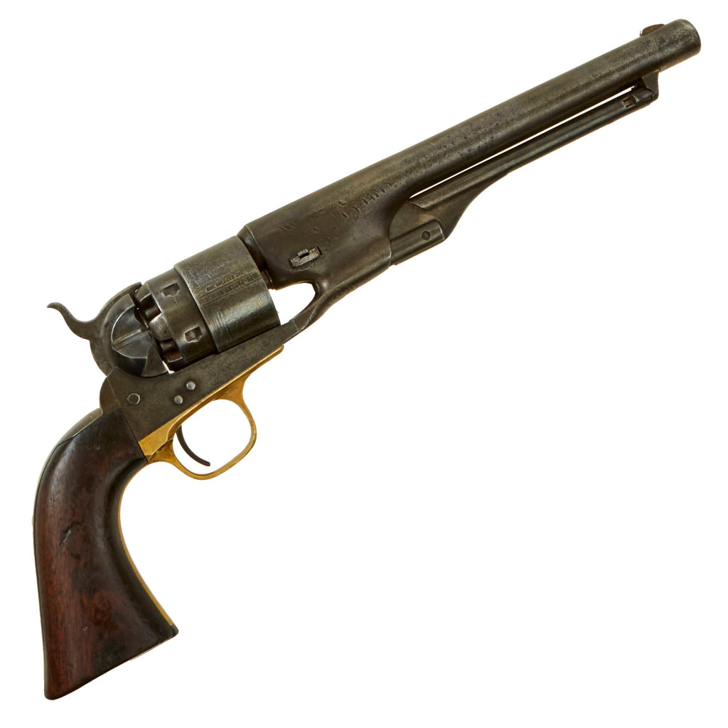 Original U.S. Civil War Colt Model 1860 Army .44cal Percussion Revolver Made in 1862 with Grip Cartouche - Matching Serial 36636 Original Items