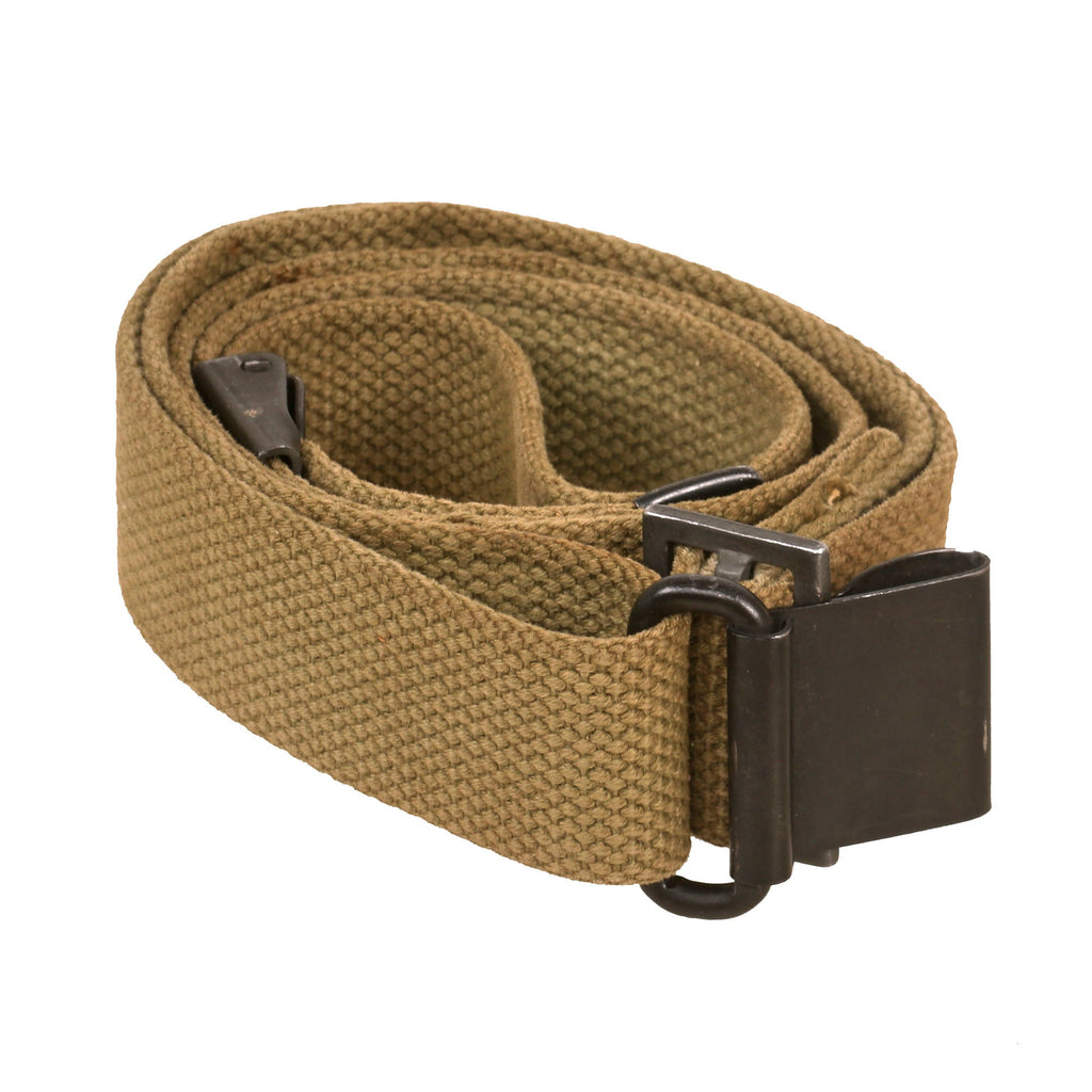 Original U.S. WWII M1 Garand Rifle Wartime Sling with Flat Buckle Original Items